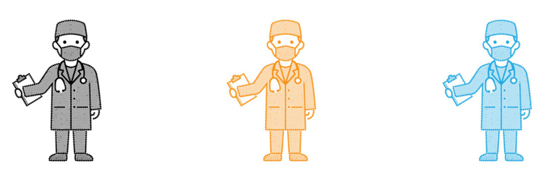 Three cartoon scientists with different skin tones waving hands