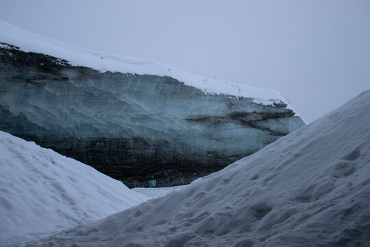 Ice wall at Castner Cave