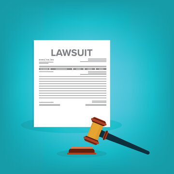 Legal Complaint Filing Document Flat Design Vector