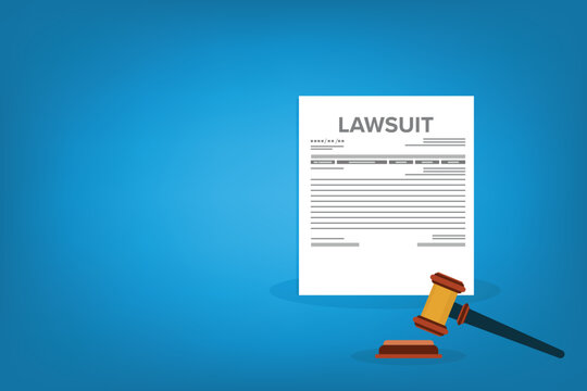 Law Office Documentation and Court Procedure Concept