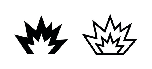 Explosion Burst Vector Icons © liubomir118809