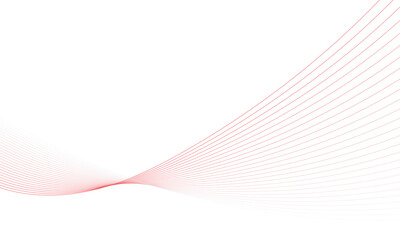 Fototapeta premium Abstract background with red wavy lines