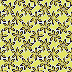 Fototapeta premium textile design with abstract flower pattern