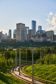 Edmonton LRT Skyline View