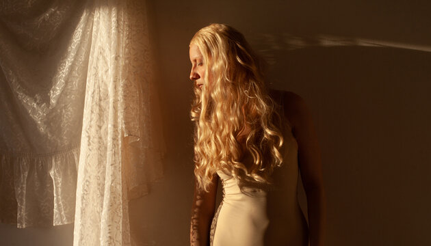 A woman in the sunlight 