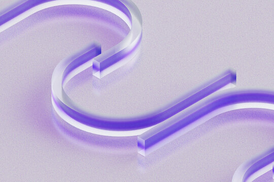 Minimal Purple Maze Curve Closeup