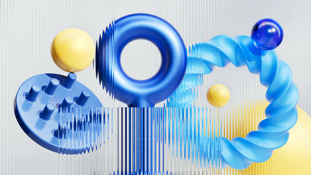 Abstract Forms With Distortion