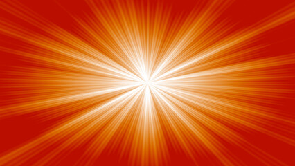 Pixel art style explosion with bright orange and yellow fire colors on a dark red background © SM. Nazmul Hasan