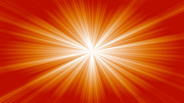 Pixel art style explosion with bright orange and yellow fire colors on a dark red background