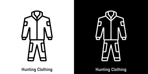 Hunting clothing icon. Vector editable line. © Саша Мельник