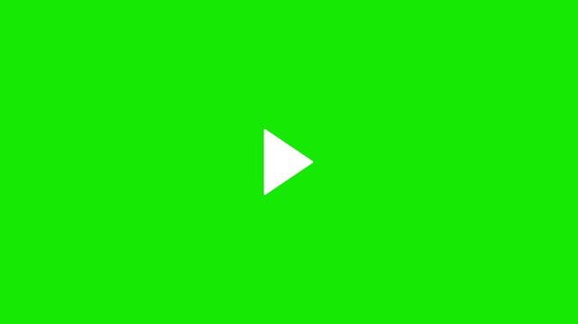 play icon, video play icon for website and mobile design animation on black background. glowing play button animation. Motion graphic of video play button icon