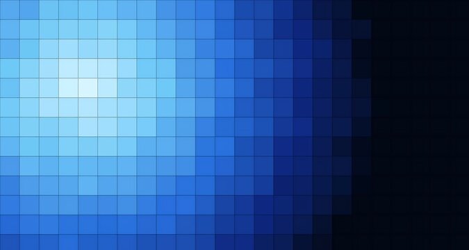Blue Mosaic Grid Pixel Gradient Background