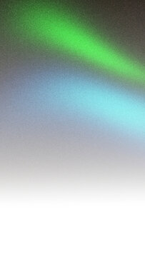 Neon green and cyan light beam grainy gradient background fading into white transparent png texture portrait design
