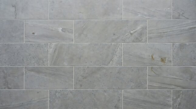 High quality light gray natural marble stone tile wall texture with rectangular brick pattern for interior design