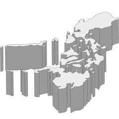 3D map dimension - continent Asia country Philippines © badrpost