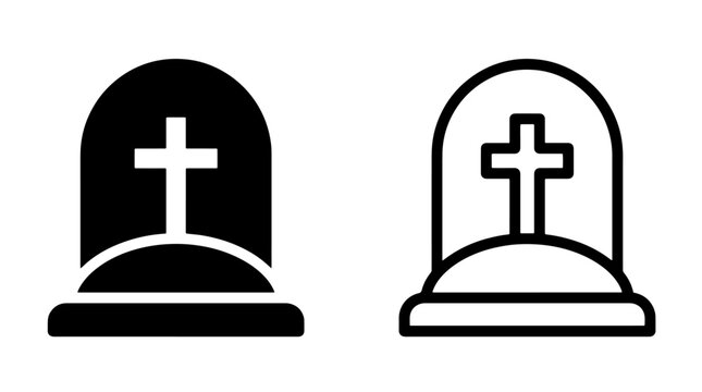 Isolated stone tombstone headstone for memorial design