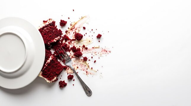 Unhealthy food temptation and hunger craving mishap presentation flatlay