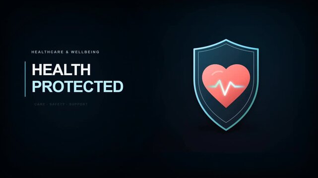 Healthcare and wellbeing health protected shield with heart rate monitor.