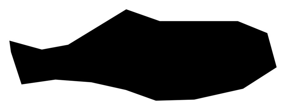 A contour map of Rotuma. Fijian division silhouette