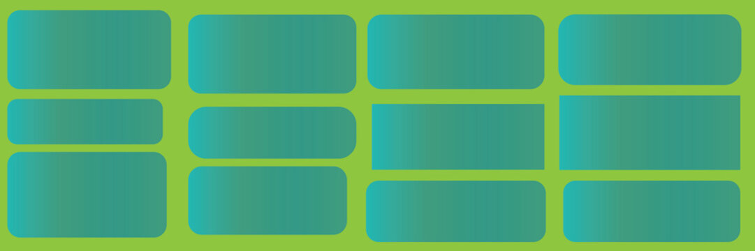 Abstract geometric pattern with teal rectangles on a bright lime background