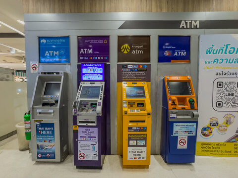 30 July 2026 Bank ATM Machine on Sukhumvit Rd Nana BKK Bangkok Thailand 