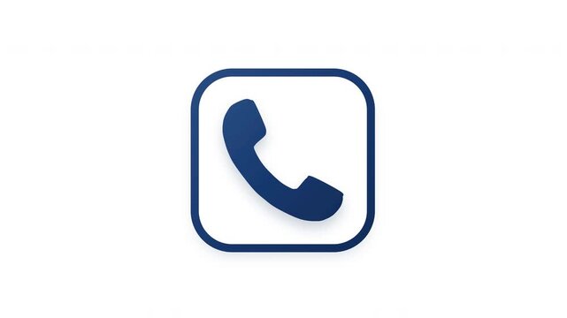 Phone call app icon animation communication symbol.