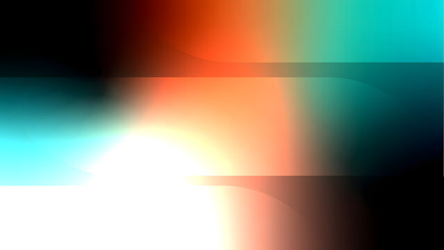 Modern Abstract Gradient Panels with Orange Cyan and Dark Shapes