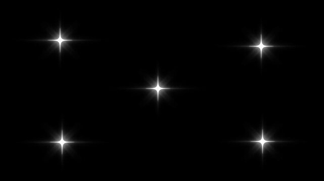 Twinkling star, sparkling&nbsp;glitter stars, twinkle sparkle stars animation, glitter sparkle twinkling star animation, blinking stars light motion, shining motion video on black screen background, 4k