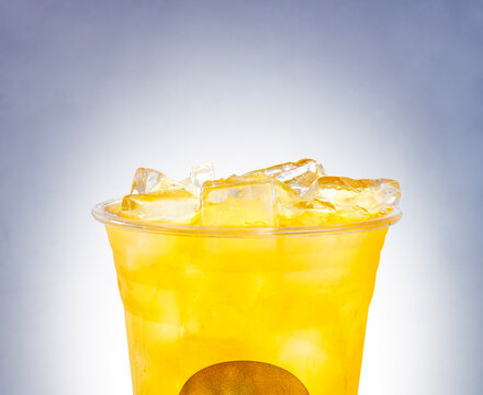 Orange juice iced drink