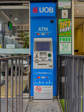 30 July 2026 Bank ATM Machine on Sukhumvit Rd Nana BKK Bangkok Thailand 