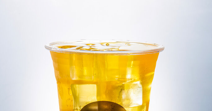 Orange juice iced drink