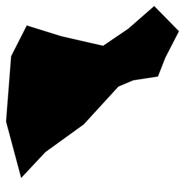 A contour map of Saint Patrick Parish. Vincentian parish silhouette