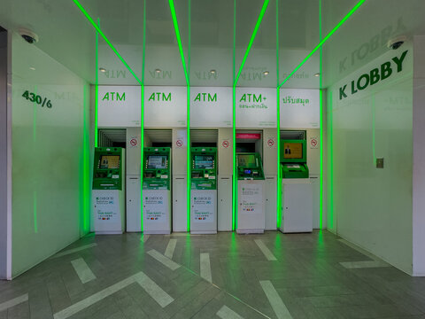 30 July 2026 Bank ATM Machine on Sukhumvit Rd Nana BKK Bangkok Thailand 