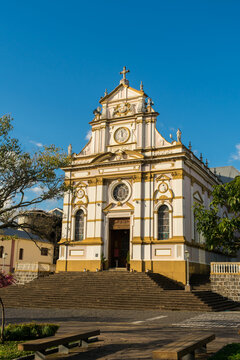 Antonio Prado, Brazil - July 24th 2025: Sagrado Cora&ccedil;&atilde;o de Jesus Parish, main church in Ant&ocirc;nio Prado, a historic landmark of the city