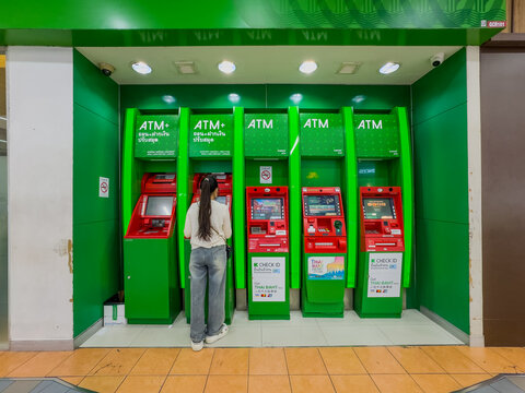 30 July 2026 Bank ATM Machine on Sukhumvit Rd Nana BKK Bangkok Thailand 