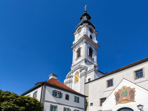 Kirche St. Alto und St. Birgitta, Altom&uuml;nster, Landkreis Dachau, Oberbayern, Bayern Deutschland