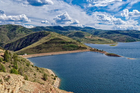 The Soldier Creek Dam is an earth fill dam that impounds the Strawberry River near Heber City, Utah, USA