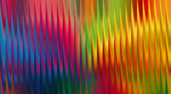 Abstract rainbow vertical gradient background with warm red orange and cool blue light rays