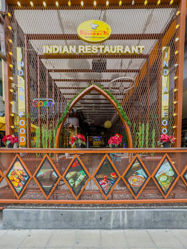 29 July 2026 Colourful Exterior of an Indian Restaurant in Soi 11 Sukhumvit Nana BKK Bangkok Thailand