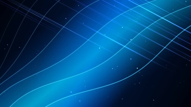 Cobalt Velocity Waves Abstract Liquid Motion Graphic Loop