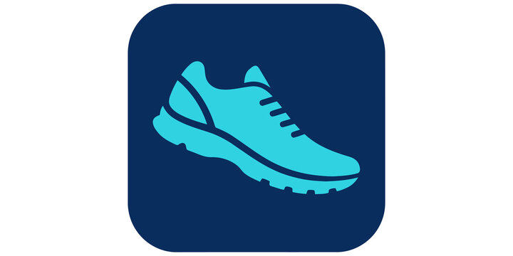 Running sneaker sports shoe footwear icon isolated on transparent background
