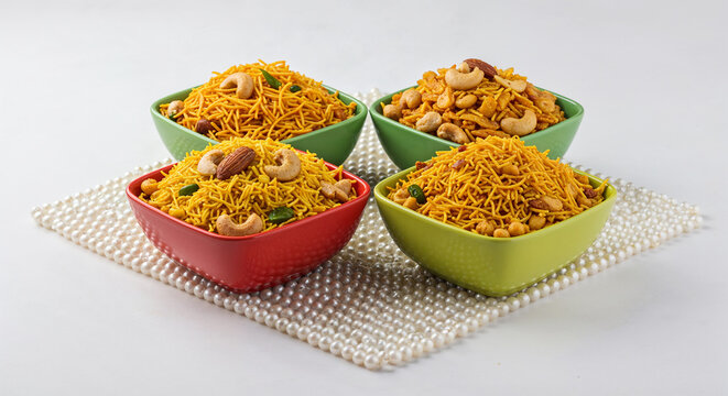 four Indian namkeen