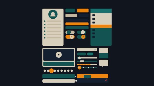 AI UI Kit Elements Motion Loop Graphic