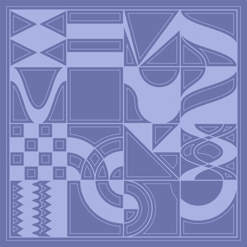 Geometric pattern in a minimalist style. An idea for decorative design, interior design, mosaics and creative inspiration