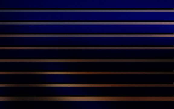Abstract background with dark blue horizontal parallel lines and warm amber light glow.