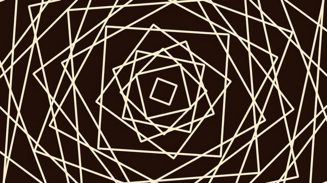 Abstract geometric pattern with overlapping squares on dark background