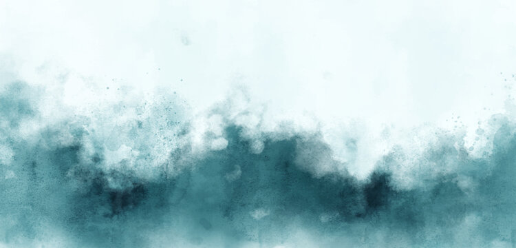Abstract watercolor art background template. blue watercolor backdrop empty space for text, banner, presentation or product display graphic design