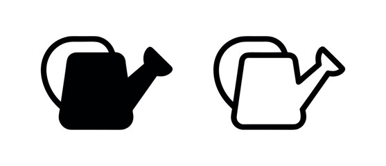 Watering can icon set © liubomir118809
