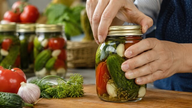 Preserving Freshness: A Step-by-Step Process for Home Canning and Pickling Vegetables to Enjoy All Year Round