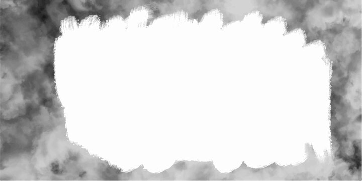 White smoke on black background, smoke overlay. Textured Grey Cement Wall Frame on Transparent Background for Creative Design. Torn Paper Effect "Isolated on transparent background"